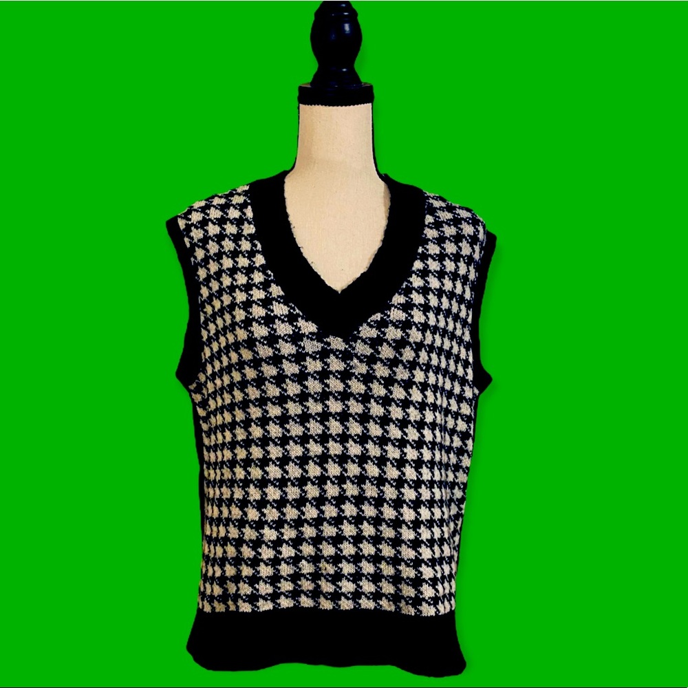 WILD FABLE || HOUNDSTOOTH VEST